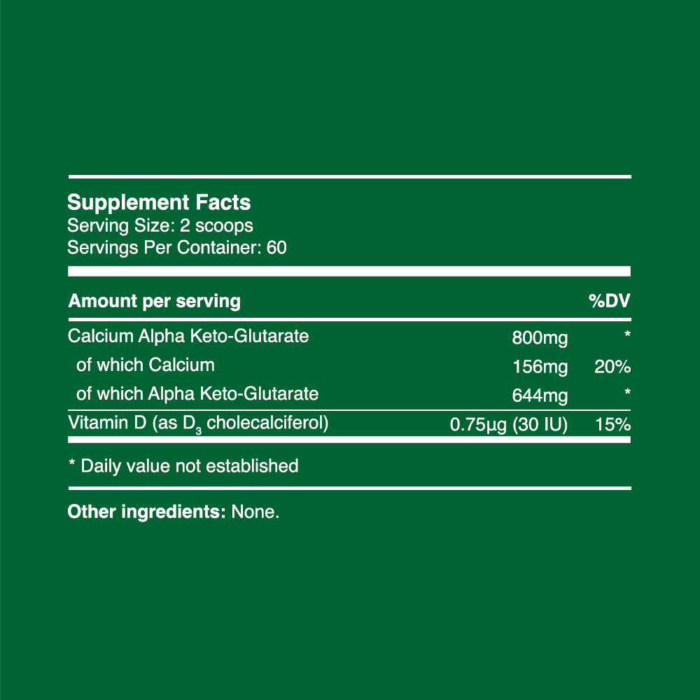 CaAKG Powder 48g (60 servings, >98% purity)