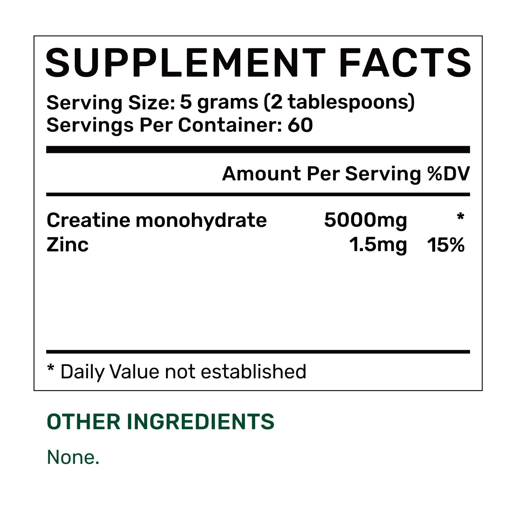 Creatine Monohydrate powder 300g (60 days, 500 mesh), extra soluble