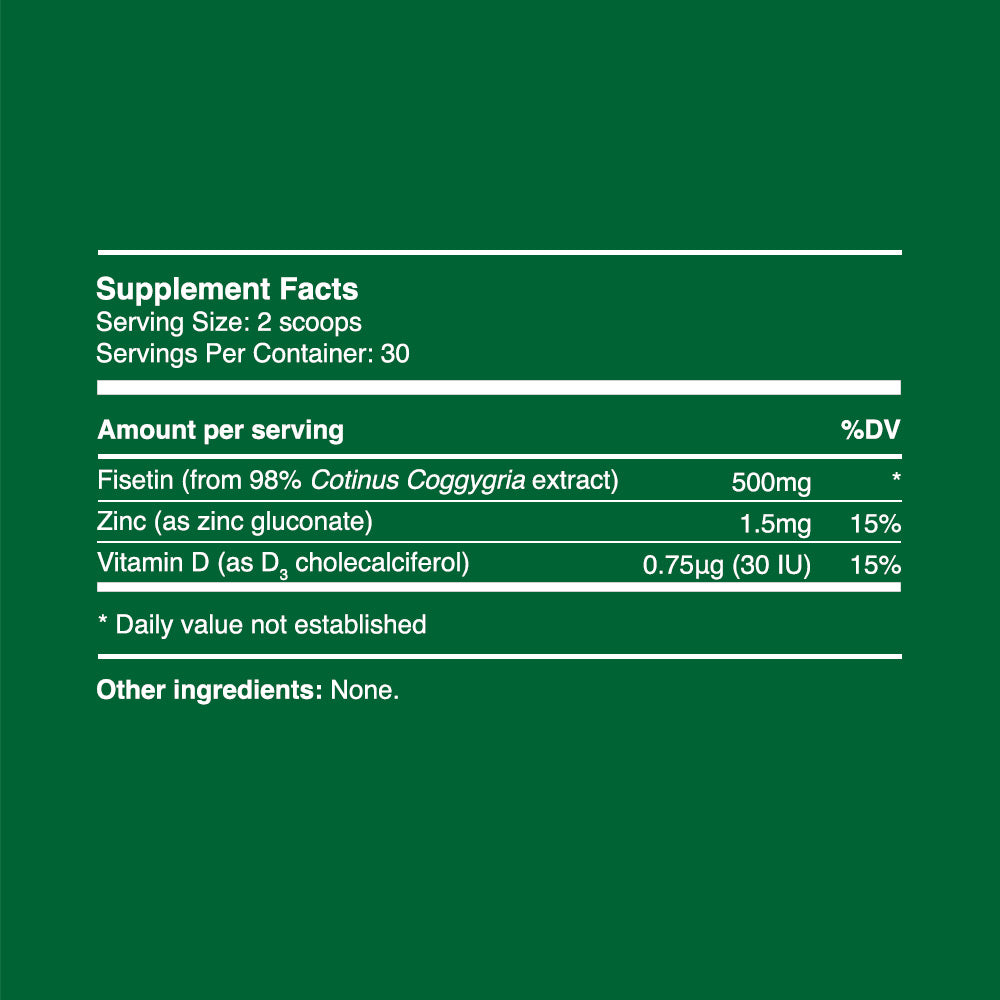 Fisetin Powder 15g (30 servings, >98% purity)
