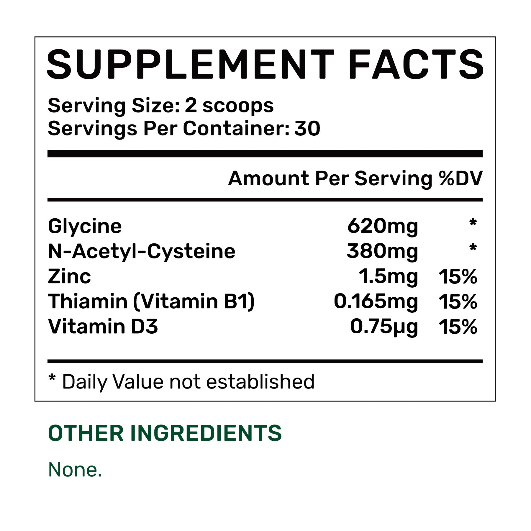 GlyNAC Powder 30g (30 days, 99% purity)