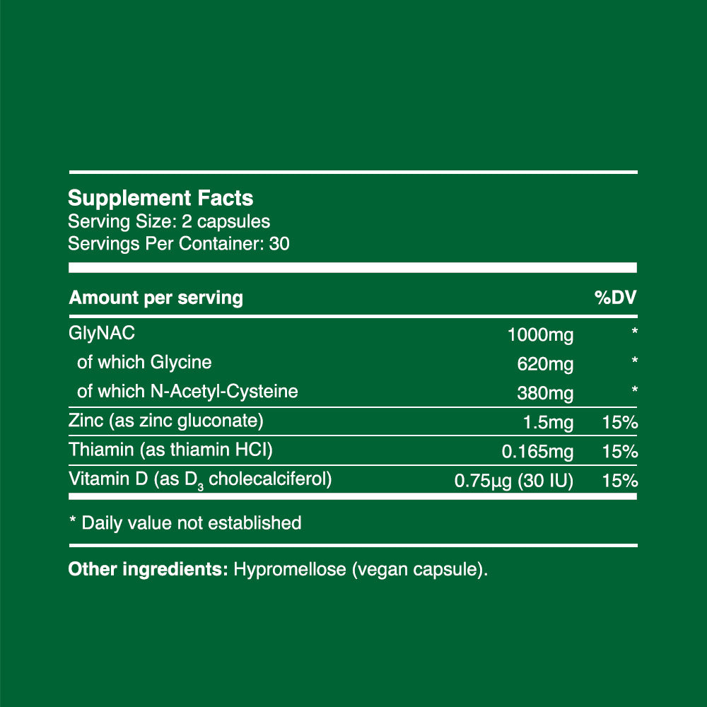 GlyNAC Capsules 500mg (30 days, 60 pc.)