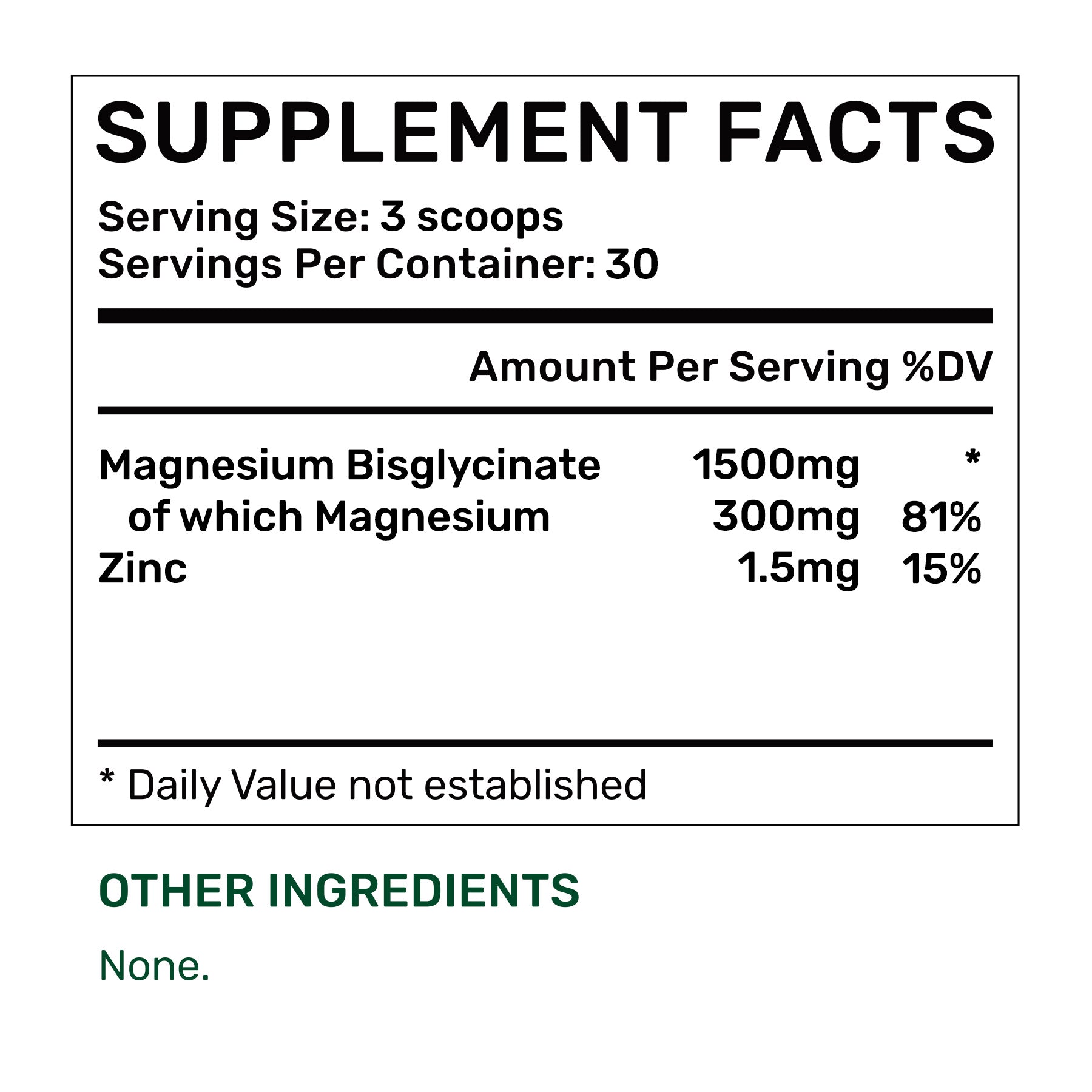 Magnesium Bisglycinate Powder 45g (30 days, 20% concentration)