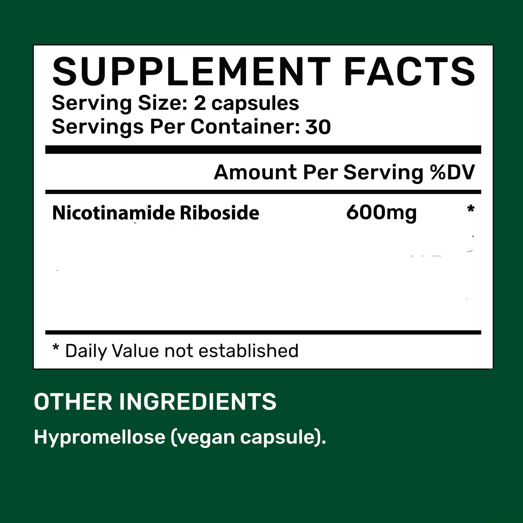 NR Capsules 300mg (30 days, 60pc)