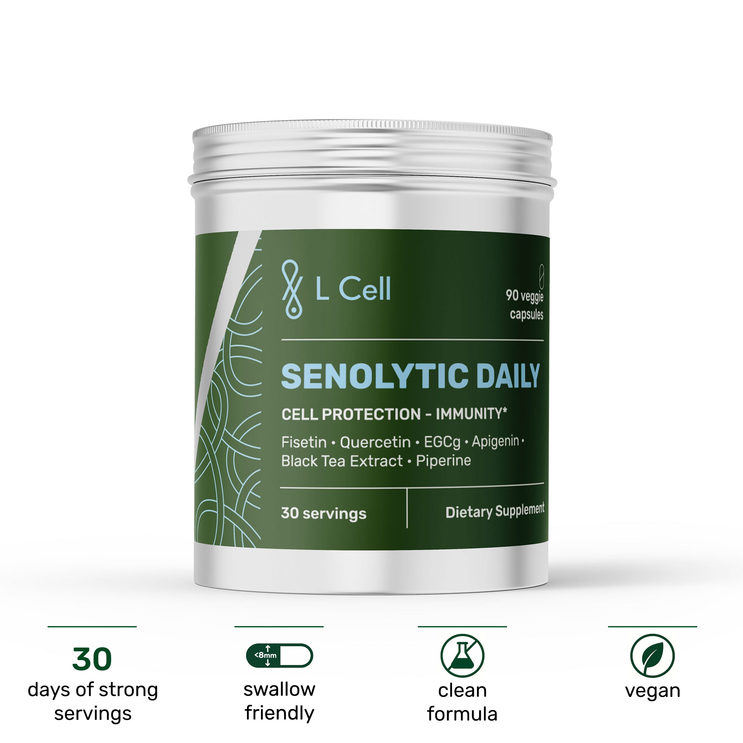 Senolytic Daily Formula (30 servings, 90 capsules)