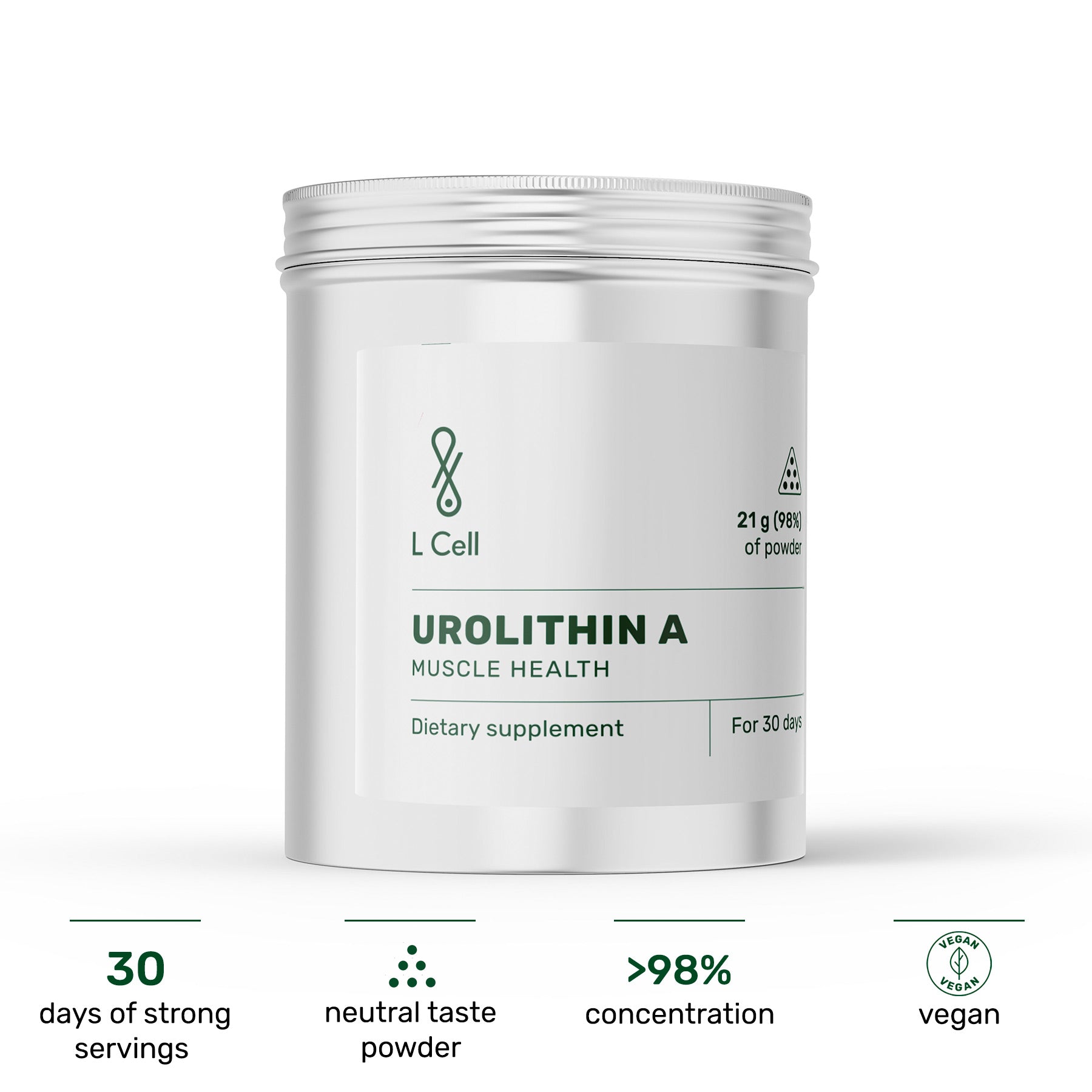 Urolithin A Powder 21g (30 days, >98% purity)