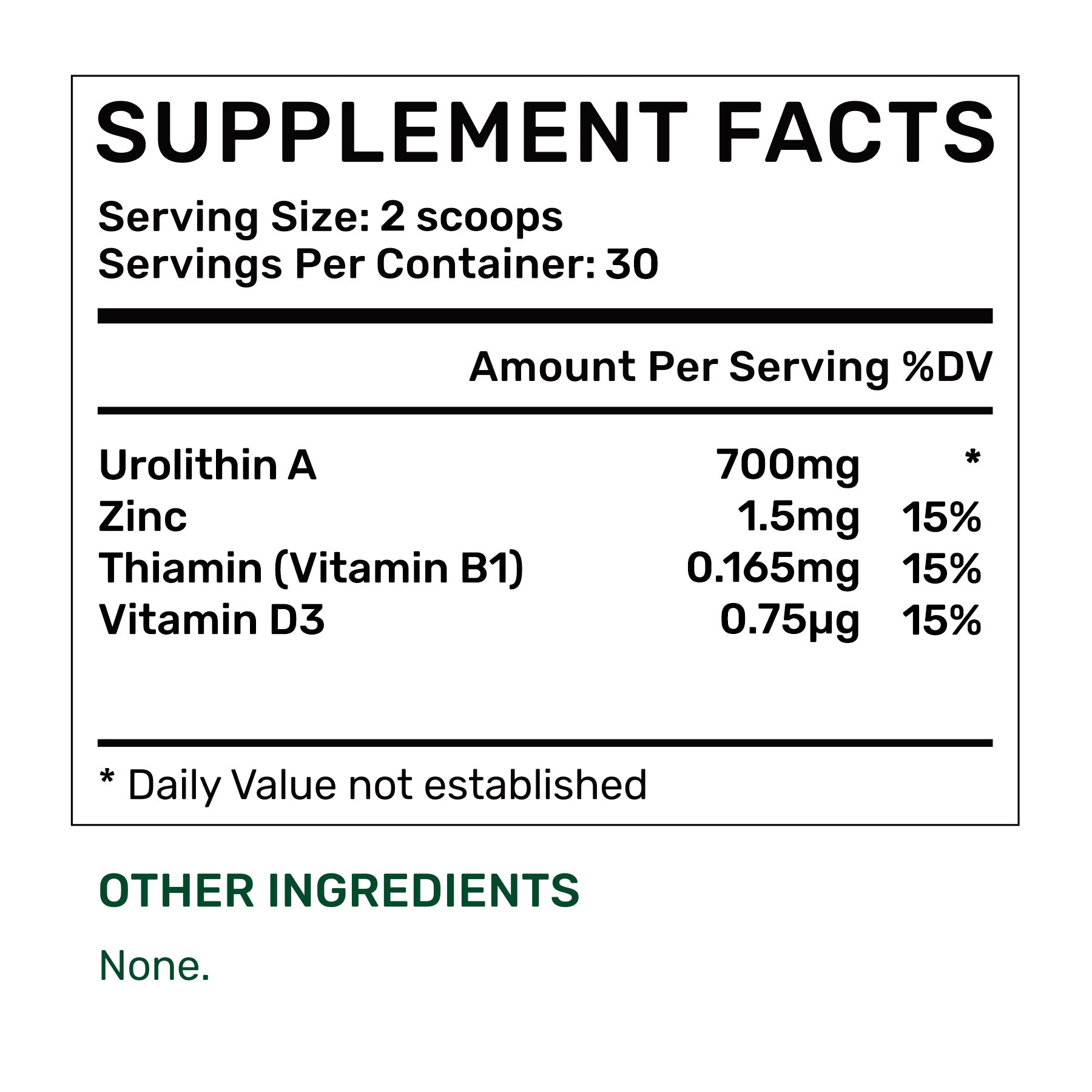 Urolithin A Powder 21g (30 days, >98% purity)